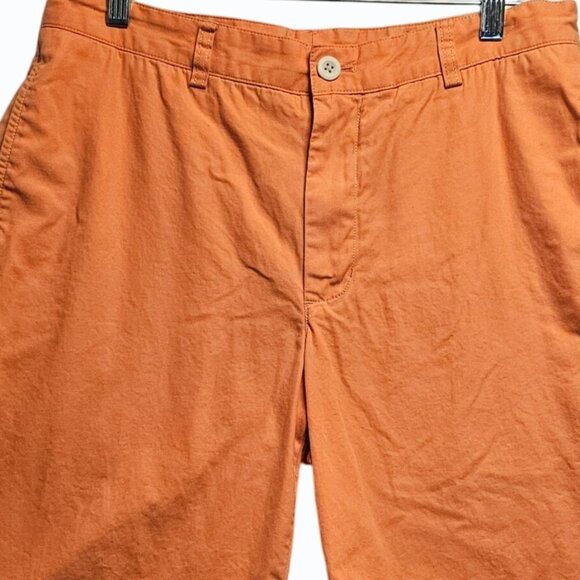 Vineyard Vines Shorts Mens 32 Orange Chino Club Shorts Preppy Flat Front Golf - Picture 4 of 10